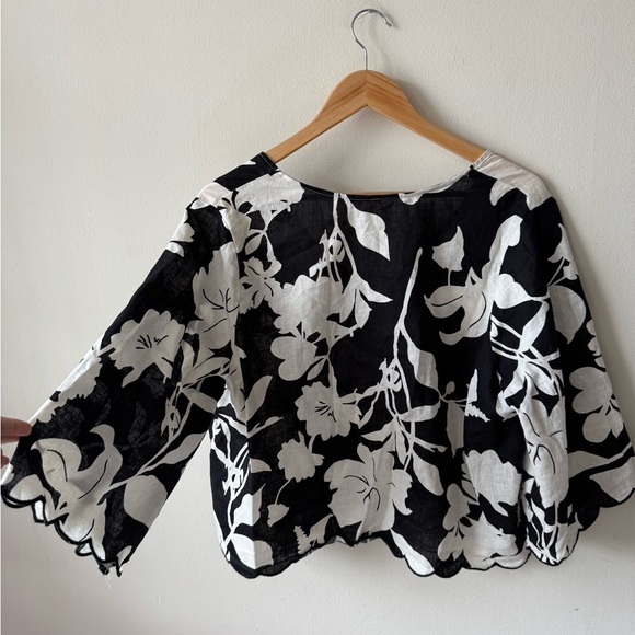 Christian Siriano B & W Floral Skirt & Top Set - Picture 10 of 12